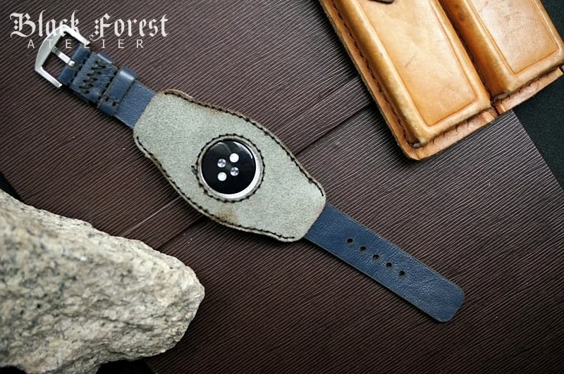 CUFF handgefertigt Leder Uhrenarmband incl. Lugs Adapter für Apple Watch (oder Apple Watch Sport) 42mm oder 38mm – Bild 2